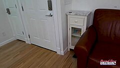 Cute brunette stuffs butt with plug and gets twat fucked