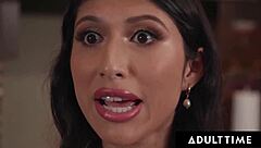 Penelope Woods Feels Overwhelmed in 6-on-1 Gangbang