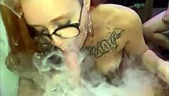 Dracarys blowing smoke on my cock during smoking fetish