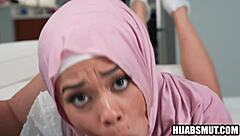 shy muslim girl learning sex from american friend