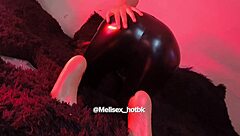 Intriguing black leather with tattoo details