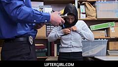 Foreign Busty Teen 18+ Shoplifter Ella Knox Gets Rough Fucked in Guards Office