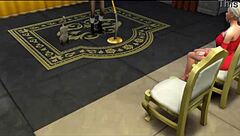 sabrina carpenter, dressed as bunny, gets bent over for christmas group doggystyle with monster cocks