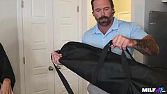 hey, milf angel jackson turns up the heat with huge cock