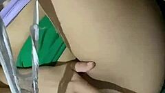 Cute Colombian Alexia Fingers Her Pussy in Public