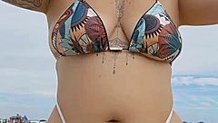 Wearing Panties On Beach To Attract Married Men For Fucking