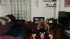 Boldly fucking the policeman who came to arrest me, with deepthroat and squirting on big tits.