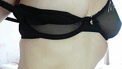 extreme tit play with a beautiful milf in seductive lingerie