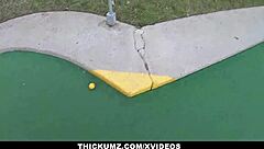 Thickumz - Slimthick ebony Demi Sutra gets freaky at minigolf course