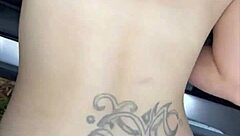 busty petite 18+ hooker gets facial after doggystyle blowjob