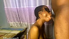 Horny Ebony Babe Craves Intense Licking Before Leaving