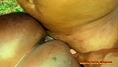 Amateur African Couple Fucks on Village Road in Doggy and Missionary.