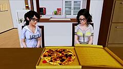 What's happening in this harem hotel 76 adventure?