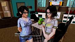 What's happening in this harem hotel 76 adventure?