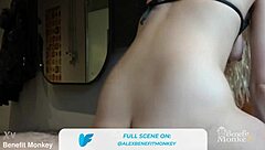 benefit monkey liz rainbow, the blue-eyed beauty, gets a mouthful of cum