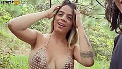 Outdoor Deepthroat And Sex With Annie Marin In The Forest