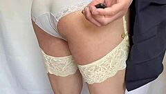 disguise sailor uniform with sexy lingerie and shiny anal plug