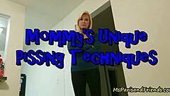 Mommy's Shaved Pussy Pissing Secrets.