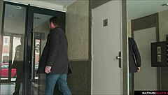 slutty skinny latina teen veronica leal gets ass dicked and creampied after massage