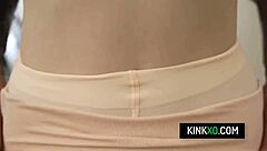 Skinny teen ballerina Myra auditions for a play role with director