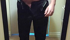 Cumshot before preparing for bed