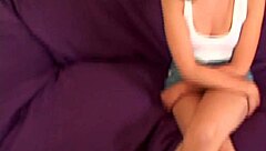 i can’t get enough of samantha rose bending over in stockings. her gaping lingerie look on the bed drives me wild!