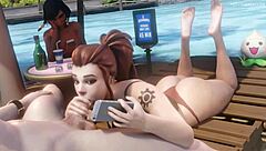 3d sfm blowjob and deepthroat compilation in intense scenes