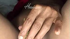 Using my vegetable and like spicy finger for fingering mature milf creampie