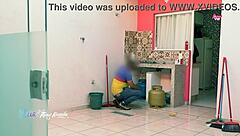 hot wife thay ksada teases delivery man. fresh from shower in just a nightgown!