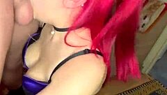 可爱少女被口爆、舔肛并喝精液