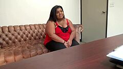 ebony peaches in brutal casting blowjob interview