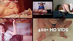 British Teen Amateur's First Cumshot