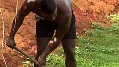 Boss Lady Fucked Bareback by Hung Worker on Site  