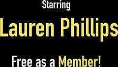 Look At Big Tits Lauren Phillips Fingering Her Pussy Lips Seductively