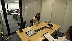 Japanese cute teen 18+ in fake idol audition.