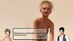 the blonde gives a blowjob in the demo