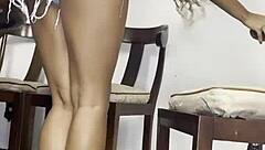 Young Brazilian Vicky Menage Twerks Seductively With Her Big Natural Tits And Sexy Ass