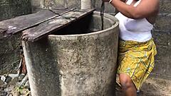 Her big natural tits drive me crazy in outdoor fuck