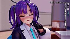 Yuuka in hentai anime 3D cartoon adventure