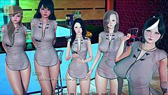 Cute Curvy Teen Plays Game Leading To Huge Tits Action!