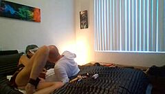 Sexy couple uses toys for assplay before intense fucking session