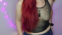 beautiful redhead slut with lipstick has orgasm in argentinian scene