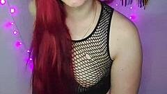 beautiful redhead slut with lipstick has orgasm in argentinian scene