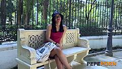 nympho latina fucks friend on seville street with big ass