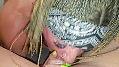 Deep Blowjob and Squirting from Big Clit Milf.