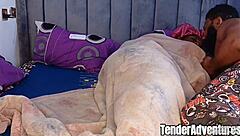 Black couple, wanna watch our early morning sensual ride?