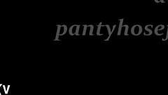 Mika Silk Teases with Intense Pantyhose Footplay in Silk Stockings!