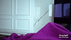 Step mom gets cumshot in panties and pulls them up after rubbing