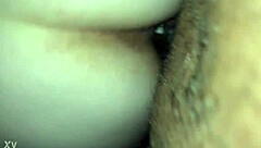 Shaved Pussy Takes Anal Pounding