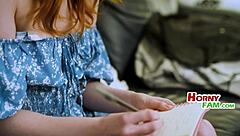 Step family tests redhead teen 18+ for vaginal limits in group